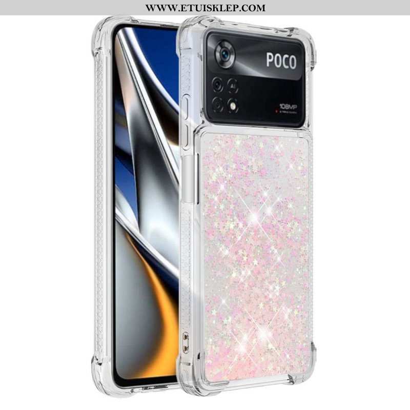 Etui do Poco X4 Pro 5G Pragnienia Cekiny